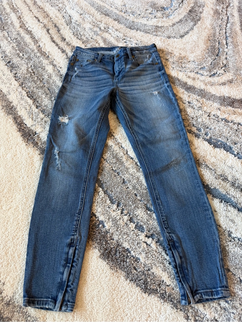 pistola Women's Skinny Distressed Jeans - Dark Blue